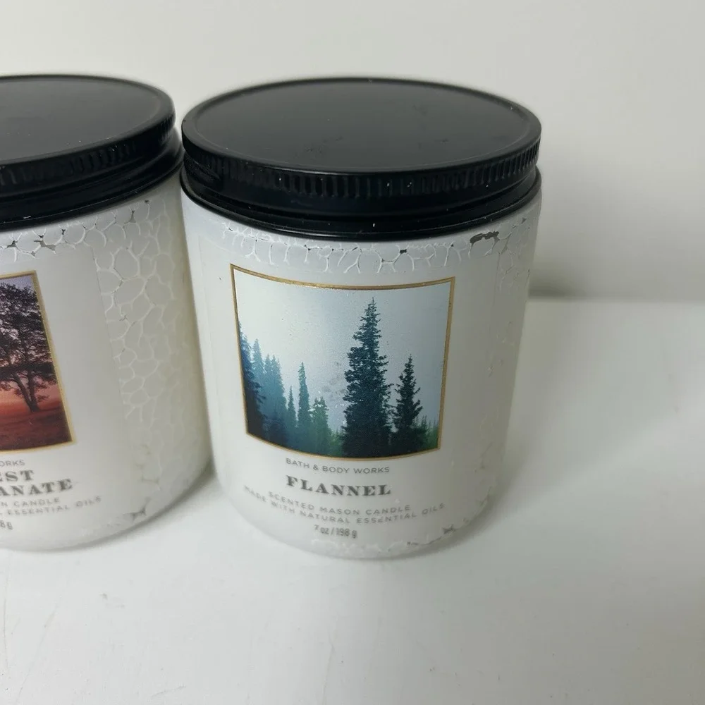 Bath & Body Works Candles Single Wick Fall Scents Harvest Pomegranate & Flannel - Picture 3 of 7